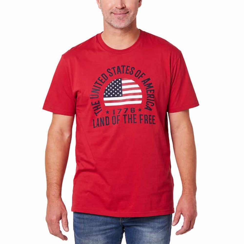 General Standard Red Tee The United States Of America 1776 Land Of The Free